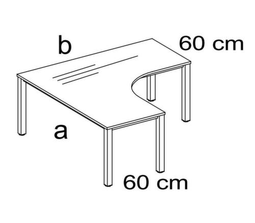 Nowy Styl Bureau à retour à hauteur réglable E10