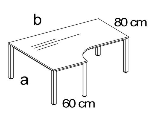 Nowy Styl Bureau à retour à hauteur réglable E10