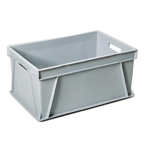 Rollcart Caisse norme Europe, gris, longueur x largeur 600 x 400 mm