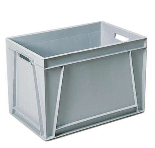 Rollcart Caisse norme Europe, gris, longueur x largeur 600 x 400 mm