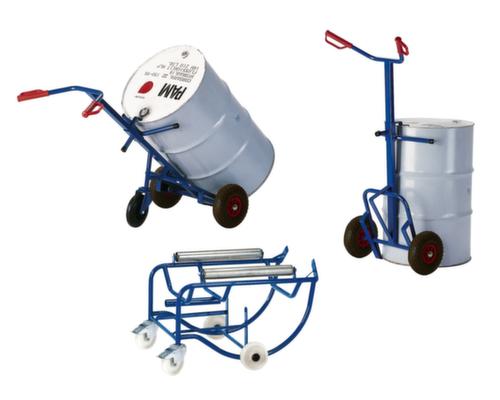 Rollcart Diable à fûts pour fûts de 200 litres avec bord