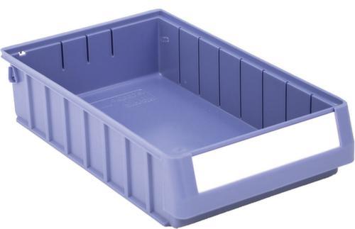 bac compartimentable Top renforcé, bleu pigeon, profondeur 400 mm