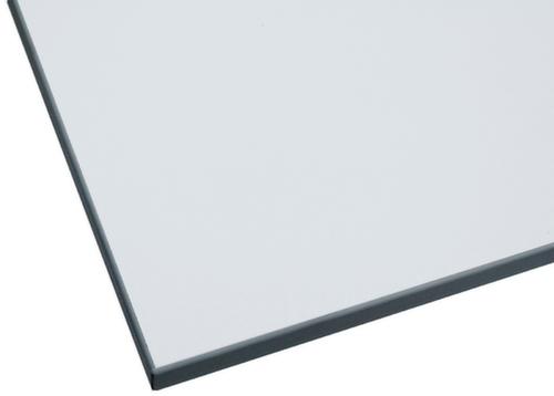 Table d'appoint pour table de montage avec cadre lourd, largeur x profondeur 1750 x 750 mm, plaque gris clair