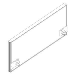 Cloison de table insonorisante RQ60 Screen / S41, hauteur x largeur 480 x 1000 mm