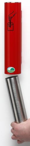 Cendrier anti-feu H 30, RAL3000 rouge vif