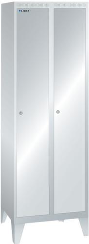 LISTA Armoire vestiaire avec 2 compartiments, largeur de compartiment 300 mm