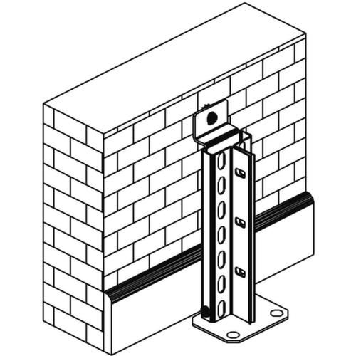 META Fixation au mur pour rayonnage rapporté