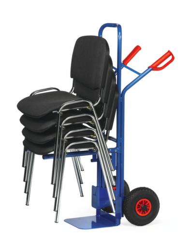 fetra Chariot porte-chaises avec cadre de support vissé, force 300 kg, air bandage