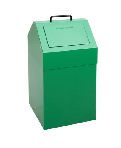 stumpf Conteneur de matériaux recyclables ignifugés, 45 l, RAL6024 vert signalisation, couvercle RAL6024 vert signalisation