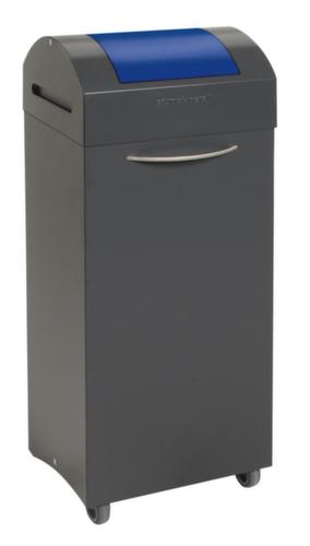 stumpf Collecteur de recyclage TS 2000, 75 l, RAL7016 gris anthracite, couvercle RAL5010 bleu gentiane