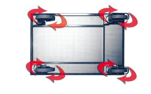 VARIOfit 4 roulettes pivotantes pour chariot de manutention