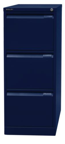 Bisley Armoire pour dossiers suspendus, 3 extensions, bleu Oxford/bleu Oxford