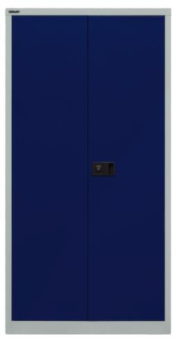 Bisley Armoire de classement, 4 hauteurs des classeurs, gris clair/bleu Oxford