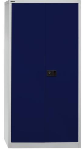 Bisley Armoire de classement, 4 hauteurs des classeurs, gris clair/bleu Oxford