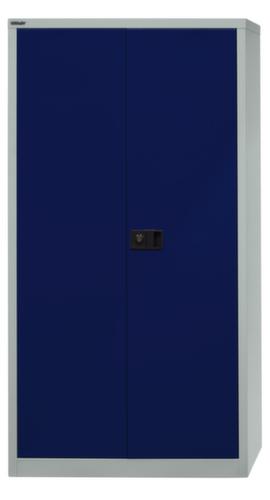 Bisley Armoire de classement, 4 hauteurs des classeurs, gris clair/bleu Oxford