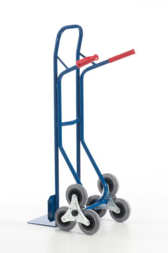 Rollcart Diable pour escaliers 3 étoiles, force 150 kg, largeur de pelle 300 mm, bandage TPE