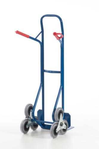 Rollcart Diable pour escaliers 3 étoiles, force 150 kg, largeur de pelle 300 mm, bandage TPE