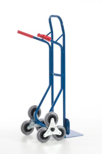 Rollcart Diable pour escaliers 3 étoiles, force 150 kg, largeur de pelle 300 mm, bandage TPE