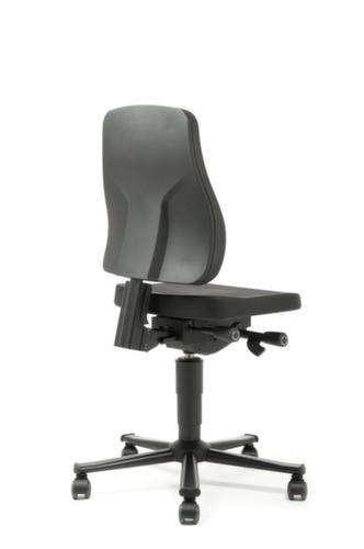 bimos Siège d'atelier pivotant All-In-One Trend 2, assise mousse PU noir, avec roulettes