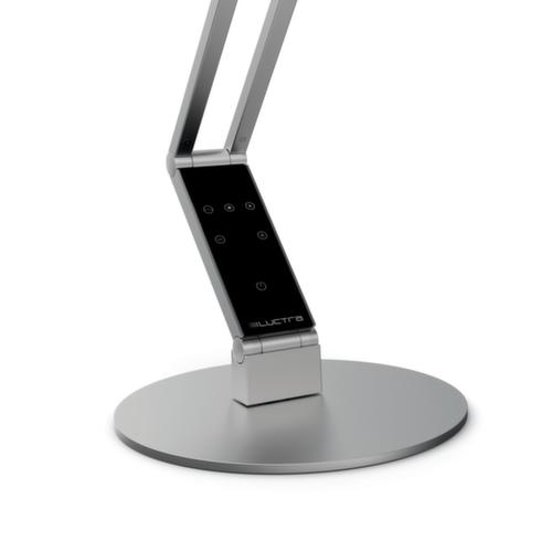 Luctra Lampe de bureau à DEL Radial Table Base avec lumière biologiquement active, lumière lumière blanc froid à blanc chaud biologiquement active, noir