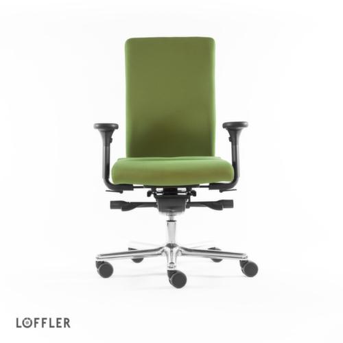 Löffler Siège de bureau pivotant avec assise viscoélastique, vert