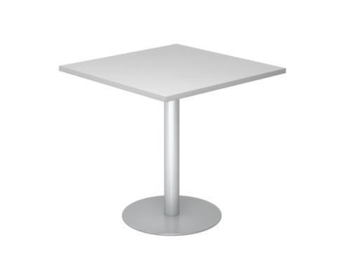 Table de conférence, largeur x profondeur 800 x 800 mm, panneau gris