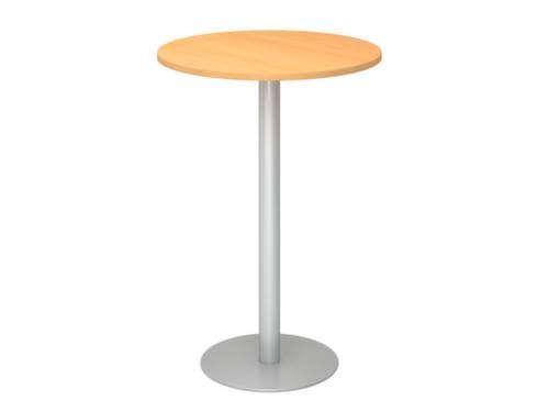 Table haute, Ø 800 mm, panneau hêtre