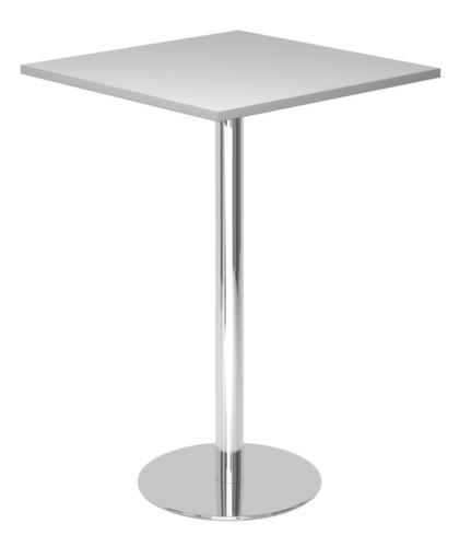 Table haute, largeur x profondeur 800 x 800 mm, panneau gris