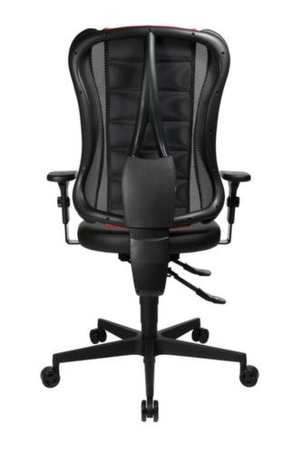 Topstar Siège de bureau pivotant Sitness Racer RS mit AL "P4" avec assise 3D, noir/rouge