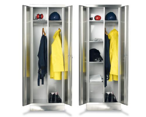 Armoire vestiaire inoxydable avec 2 compartiments