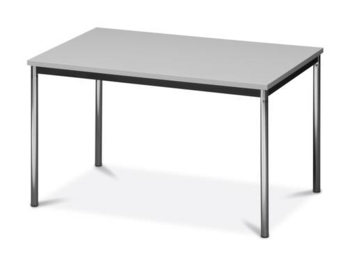 Table polyvalente tube rond avec piètement 4 pieds