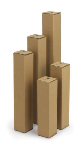 Caisse carton pliante longue QUATTROPACK avec fermeture autocollante