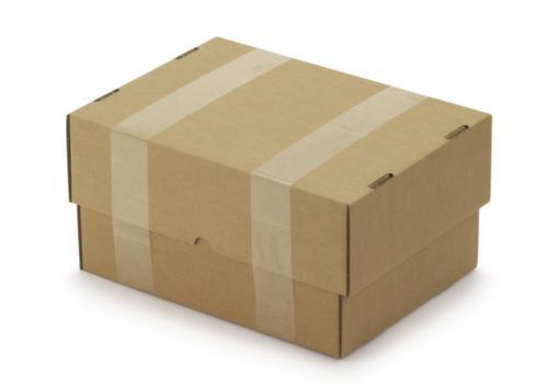 Caisse carton avec couvercle coiffant, 1 onde, 215 x 155 x 105 mm