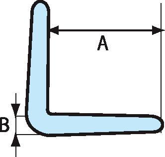 Cornière de protection en mousse PE forme en L, longueur 2000 mm