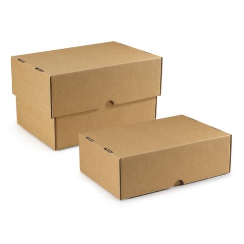 Caisse carton avec couvercle coiffant