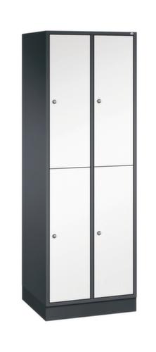 C+P Armoire vestiaire à deux niveaux Intro, largeur de compartiment 260 mm