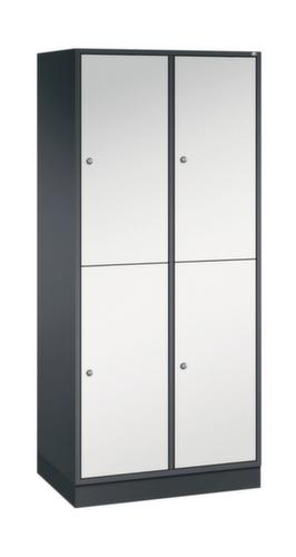 C+P Armoire vestiaire grand volume à deux niveaux Intro, largeur de compartiment 360 mm