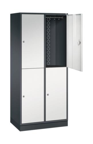 C+P Armoire vestiaire grand volume à deux niveaux Intro, largeur de compartiment 360 mm