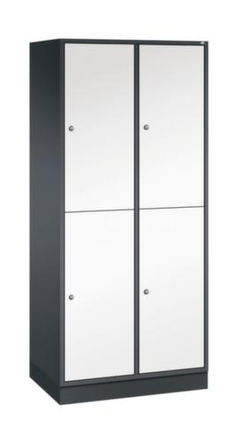 C+P Armoire vestiaire grand volume à deux niveaux Intro, largeur de compartiment 360 mm