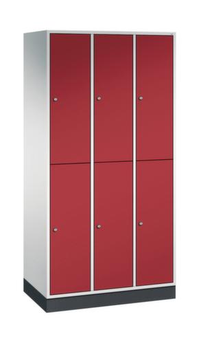 C+P Armoire vestiaire à deux niveaux Intro, largeur de compartiment 260 mm