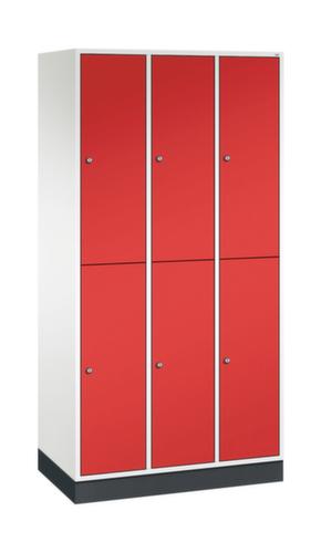 C+P Armoire vestiaire à deux niveaux Intro, largeur de compartiment 260 mm