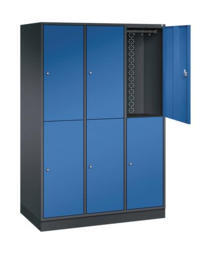 C+P Armoire vestiaire grand volume à deux niveaux Intro, largeur de compartiment 360 mm