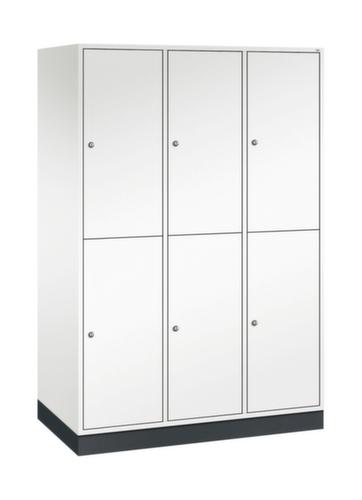 C+P Armoire vestiaire grand volume à deux niveaux Intro, largeur de compartiment 360 mm