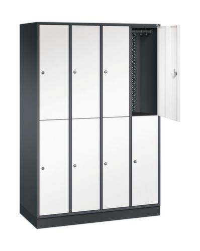 C+P Armoire vestiaire à deux niveaux Intro, largeur de compartiment 260 mm