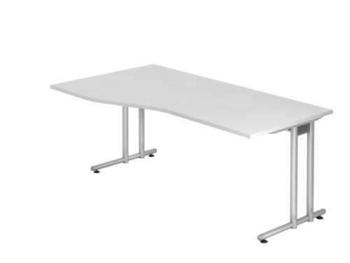 Bureau informatique Terra Nova, largeur x profondeur 1800 x 800 mm, plaque blanc