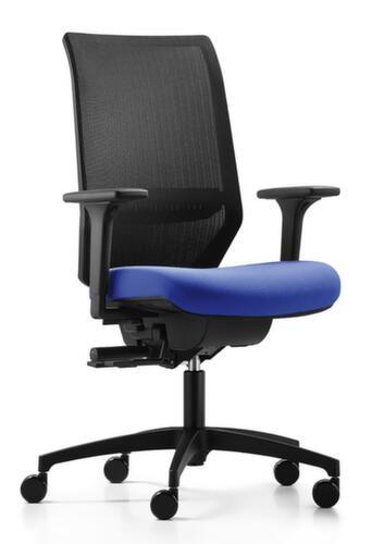 Dauphin Siège de bureau pivotant Shapemesh Plus avec mécanisme synchrone, dossier haut, bleu