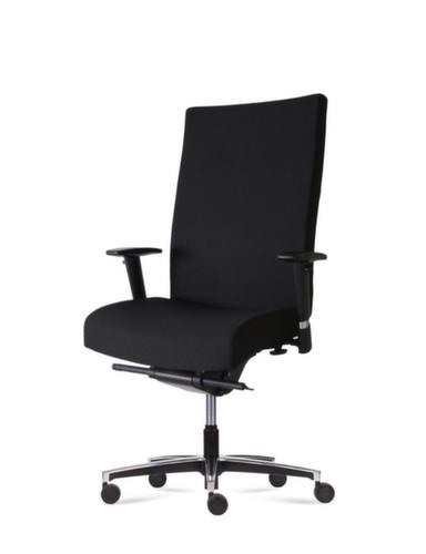 Fauteuil de bureau pivotant Manage XL avec support lombaire réglable, noir