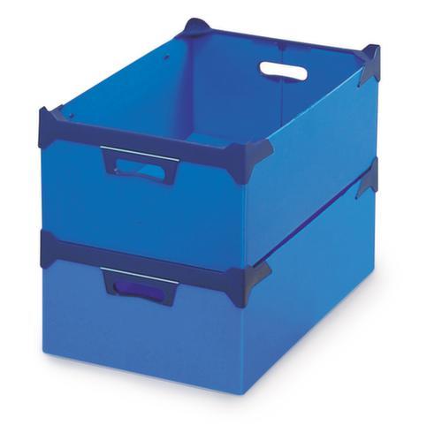 Caisse gerbable, bleu, capacité 18 l