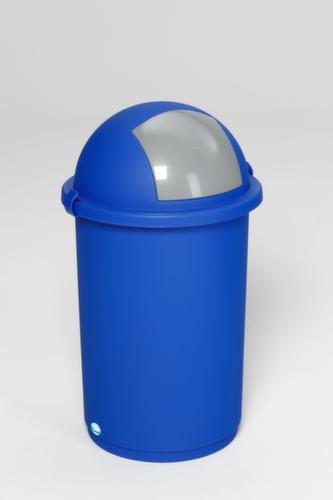 VAR Collecteur de recyclage étanche aux liquides, 50 l, bleu, couvercle argent