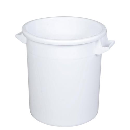 Cuve ronde lavable au lave-vaisselle, blanc, 50 l, rond